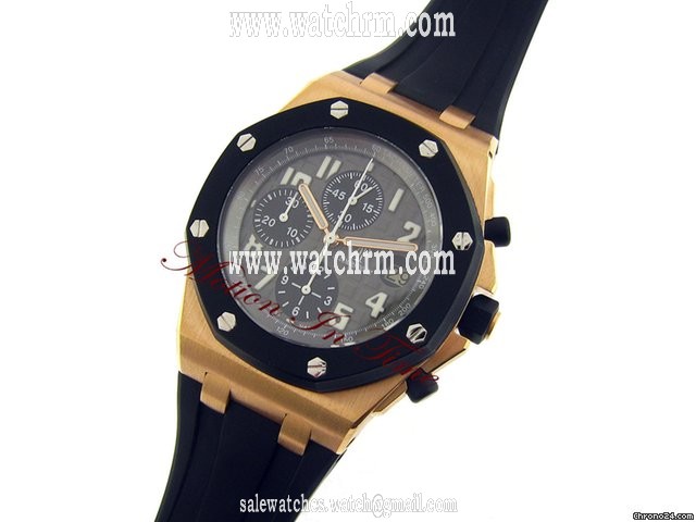 replica Audemars Piguet AP RUBBERCLAD ROSE GOLD - ROYAL OAK OFFSHORE - WATCHES 1 