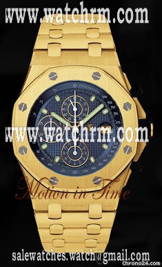 Audemars Piguet AP ROYAL OAK OFFSHORE YELLOW GOLD ON BRACELET - CHRONO - NEW