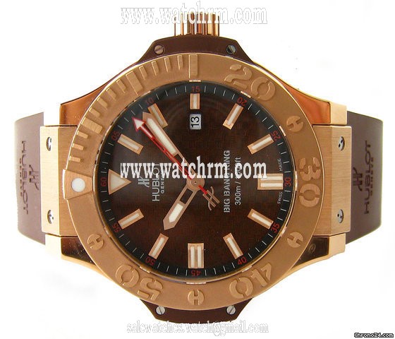 Hublot BIG BANG KING 48mm - CHOCOLATE - ROSE GOLD ON RUBBER STRAP