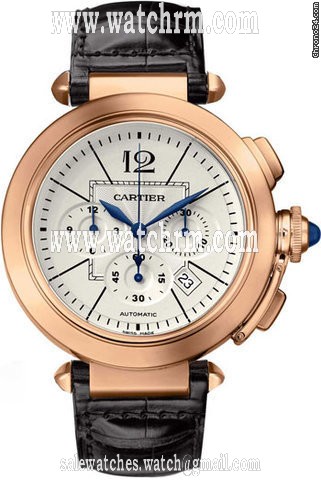 Cartier PASHA 42MM ROSE GOLD CHRONOGRAPH AUTOMATIC - SKELETON BACK