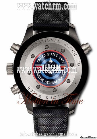 replica IWC TOP GUN PILOTS DOUBLE CHRONOGRAPH - 46mm ZIRCONIUM OXIDE WATCHES 1 