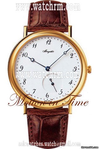 Breguet CLASSIQUE AUTOMATIC MEN'S - YELLOW GOLD - WHITE ENAMEL DIAL
