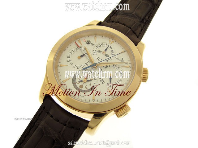 replica Jaeger-LeCoultre MASTER GRAND REVEIL - R/G PERPETUAL CALENDAR MOONPHASE-ALARM WATCHES 1 