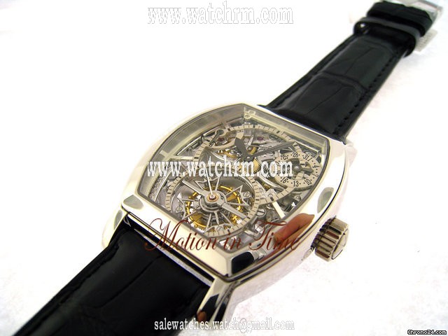 replica Vacheron Constantin MALTE TOURBILLON SKELETON - PLATINUM-POWER RESERVE-SQUELETTE WATCHES 1 