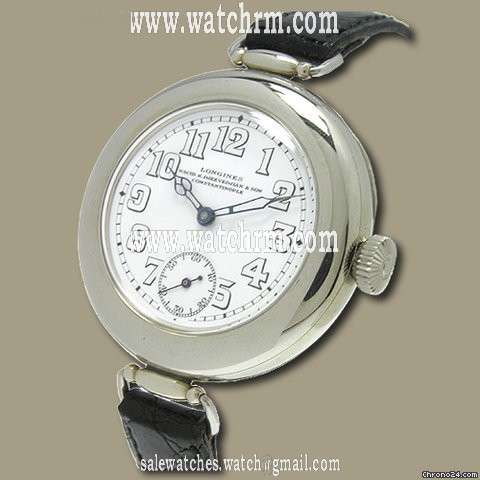 Longines fr��he, gro e Stahluhr