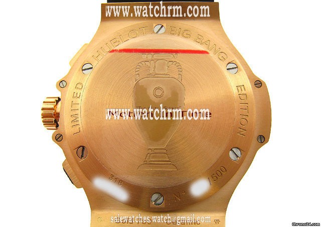 replica Hublot BIG BANG "EURO CUP" 2008 ROSE GOLD & BLACK CERAMIC - LIMITED WATCHES 1 