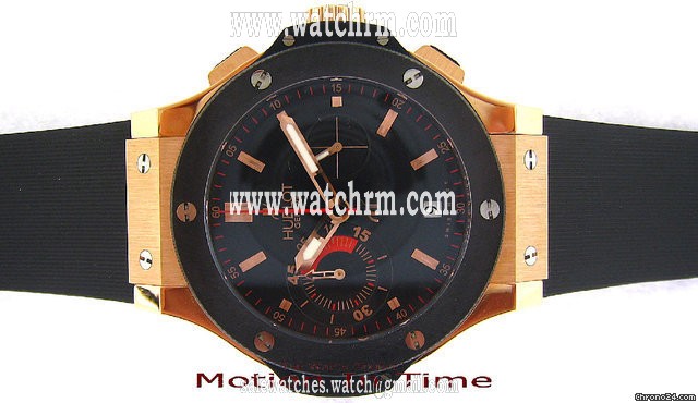 Hublot BIG BANG "EURO CUP" 2008 ROSE GOLD & BLACK CERAMIC - LIMITED