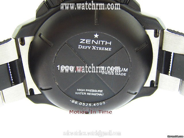replica Zenith DEFY EXTREME CHRONOGRAPH - BLACK TITANIUM & S/S - 46.5mm WATCHES 1 