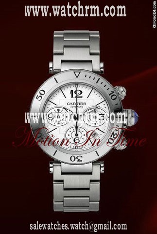 Cartier PASHA SEATIMER CHRONOGRAPH XL STAINLESS STEEL ON BRACELET