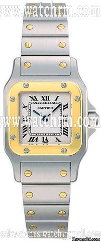 Cartier SANTOS GALBEE LADIES' 18KT YELLOW GOLD & STAINLESS STEEL-NEW