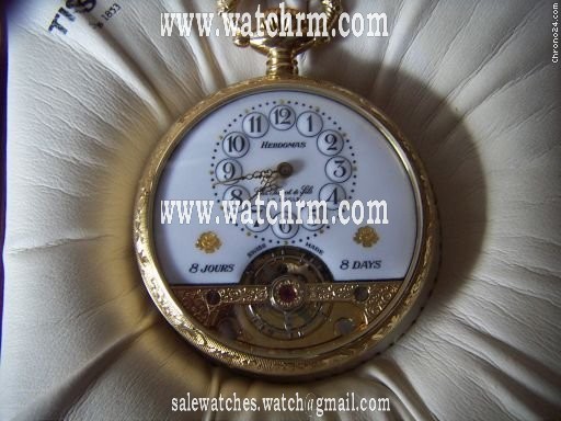 Tissot TASCHENUHR 18K GELBGOLD ORIGINAL 8 DAYS HEBDOMAS - LIMITIERT & NUMMERIERT - WELTWEIT NUR 120 ST��CK