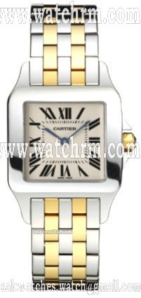 Cartier SANTOS DEMOISALLE MEDIUM 18KT YELLOW GOLD & STEEL - NEW