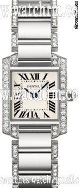 Cartier TANK FRANCAISE LADIES' W/G - DIAMOND CASE & BRACELET@40% OFF