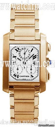 Cartier TANK FRANCAISE MEN'S CHRONOGRAPH YELLOW GOLD ON BRACELET