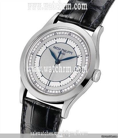 replica Patek Philippe 5296G CALATRAVA WHITE GOLD AUTOMATIC LARGE - SKELETON BACK WATCHES 1 