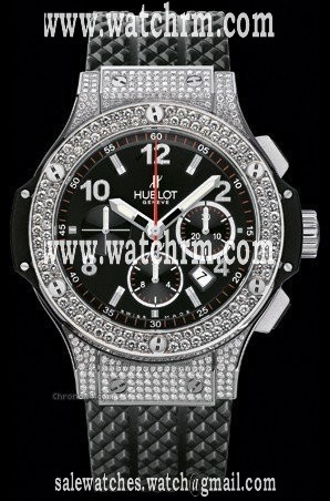 Hublot BIG BANG STAINLESS STEEL DIAMOND BEZEL & CASE - RUBBER STRAP
