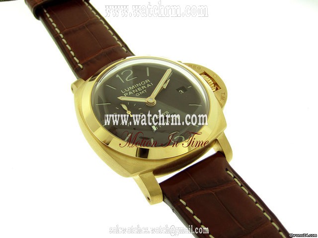 replica Panerai MANIFATTURA 1950 GMT 8 DAYS - ROSE GOLD - LIMITED TO 500 PCS WATCHES 1 