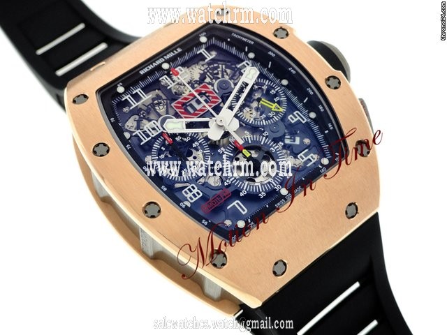replica Richard Mille RM-11 FELIPE MASSA FLYBACK CHRONOGRAPH ROSE GOLD WATCHES 1 