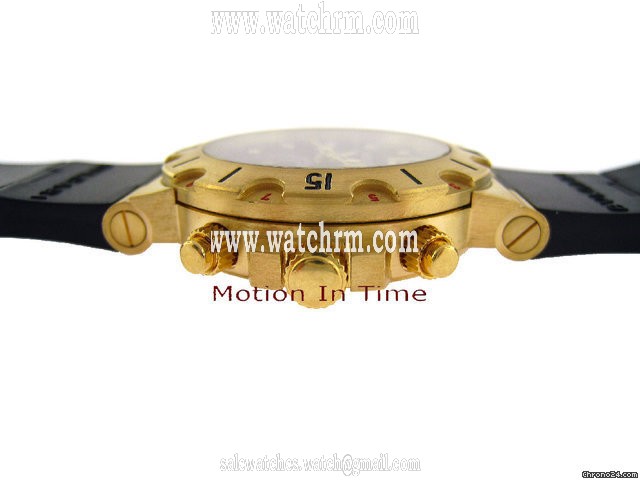 replica Bulgari BVLGARI DIAGONO PRO AQUA 3-TIME ZONE GMT 200m - YELLOW GOLD WATCHES 1