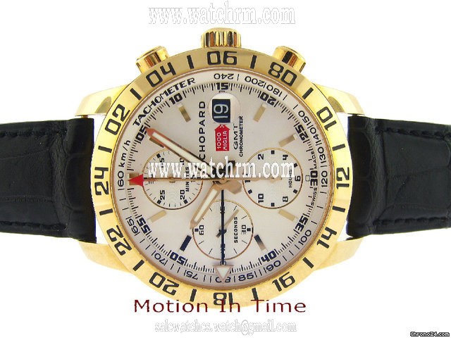 replica Chopard MILLE MIGLIA CHRONOGRAPH GMT - ROSE GOLD - SKELETON BACK -XL WATCHES 1 