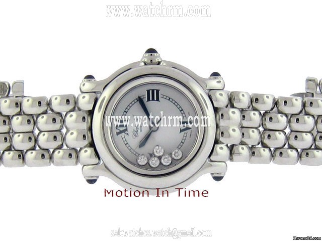 Chopard HAPPY SPORT LADIES' 5-FLOATING DIAMOND - STAINLESS STEEL