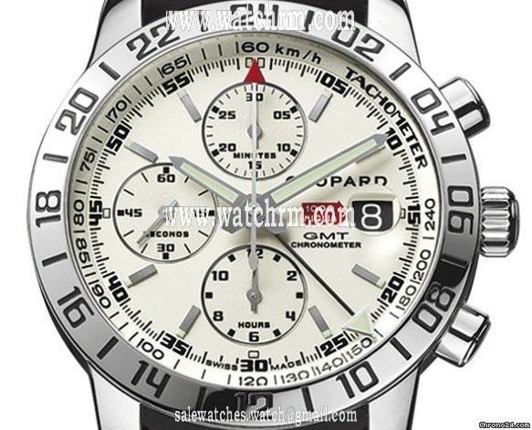 Chopard MILLE MIGLIA CHRONOGRAPH GMT - STAINLESS STEEL - WHITE DIAL