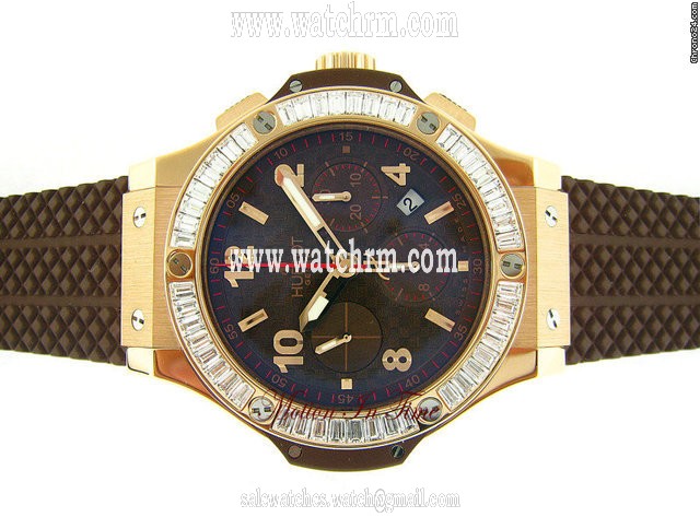 Hublot BIG BANG CAPPUCCINO BAGUETTE ROSE GOLD BROWN SPECIAL EDITION
