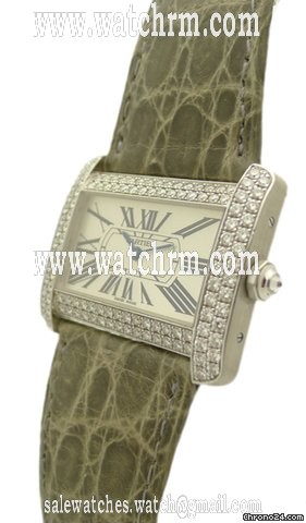 Cartier TANK DIVAN HERREN JUMBO WEISSGOLD MIT BOX