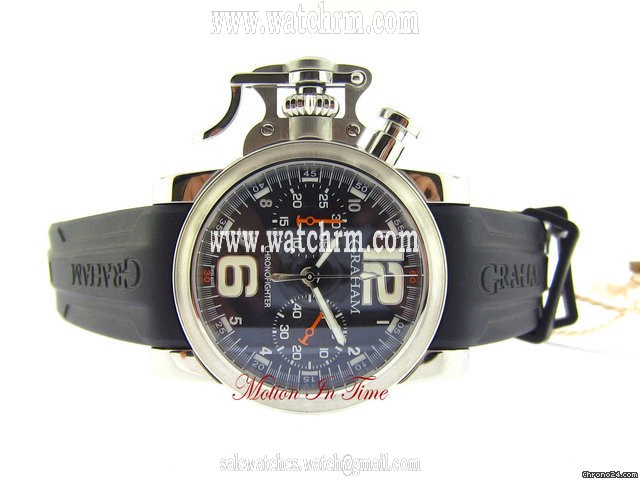 Graham CHRONOFIGHTER AUTOMATIC 44mm STAINLESS STEEL ON RUBBER