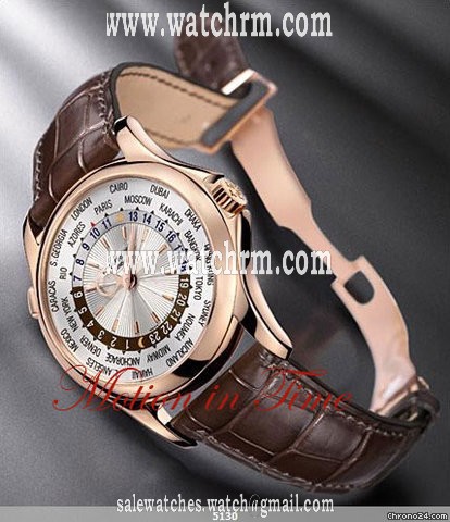 replica Patek Philippe 5130R - WORLD TIME ROSE GOLD - FACTORY SEALED - NEW WATCHES 1 