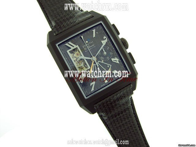 replica Zenith PORT ROYAL OPEN CONCEPT BLACK TITANIUM & CARBON FIBER WATCHES 1 