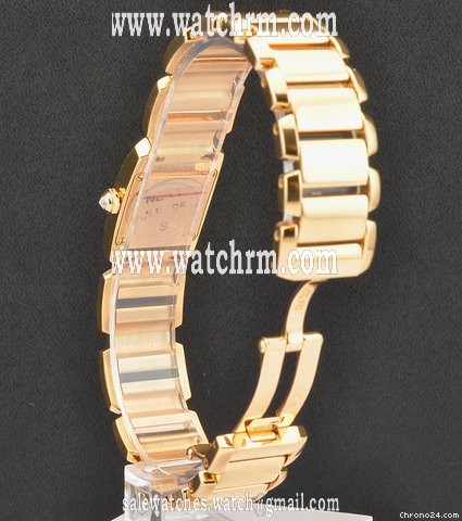 replica Cartier 18k Rose Gold Silver Dial Tankissime B&P WE70028H WATCHES 1 