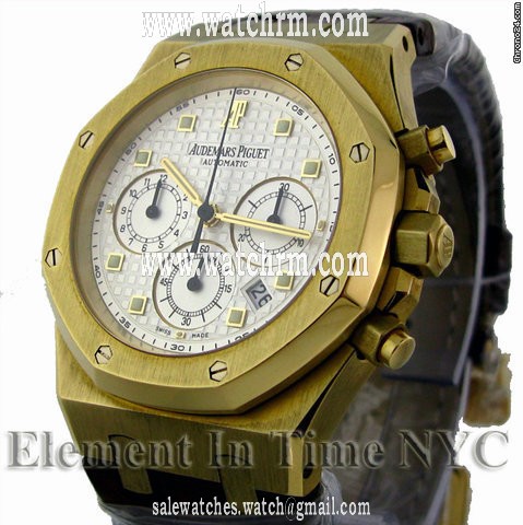 Audemars Piguet Royal Oak Chronograph Gold On Strap
