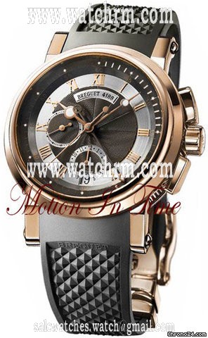 Breguet MARINE II 42mm CHRONOGRAPH AUTOMATIC - ROSE GOLD ON RUBBER