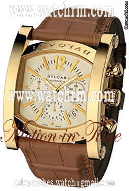 Bulgari ASSIOMA CHRONOGRAPH AUTOMATIC YELLOW GOLD ON STRAP - 44mm