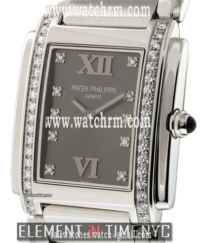 Patek Philippe Twenty4 Stainless Steel Factory Diamonds 4910/10A-001