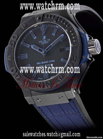 Hublot BIG BANG KING ALL BLACK-BLUE - LIMITED 500 PIECES -RARE 48mm