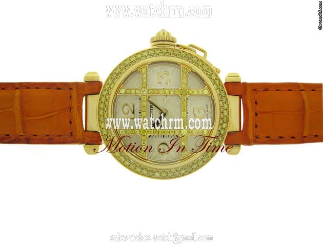 Cartier PASHA 32mm YELLOW GOLD FANCY YELLOW CANARY DIAMOND LIMITED