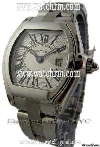 Cartier Roadster Ladies Silver Dial Stainless W62016V3