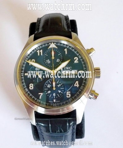 IWC Spitfire - Laureus - Flieger - Chrono - Blau - Nr.901