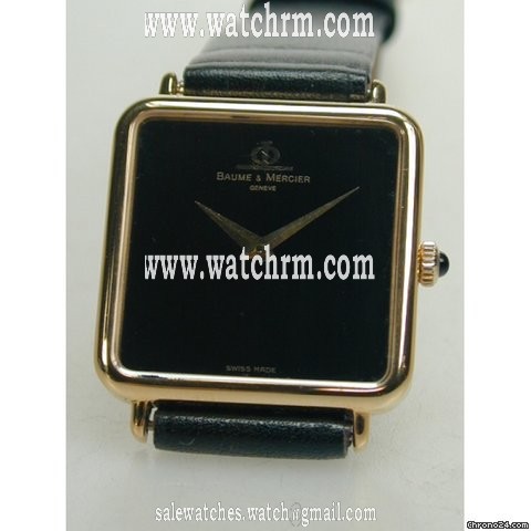Baume & Mercier & , Geneve, 750/- Gelbgold, Quadratisch-Unisex