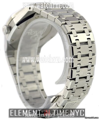replica Audemars Piguet Royal Oak Dual Time Power Reserve Stainless Steel Black DIal WATCHES 1 