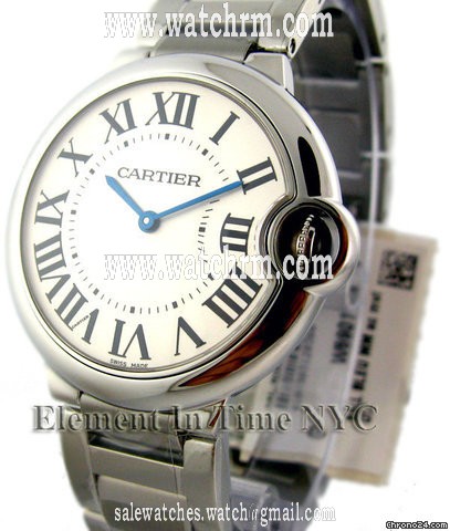 Cartier Ballon Bleu 28mm Stainless Steel Quartz w69010z4 NIB