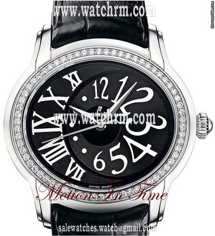 Audemars Piguet MILLENARY DIAMOND LADIES' AUTOMATIC STAINLESS STEEL BLACK 09