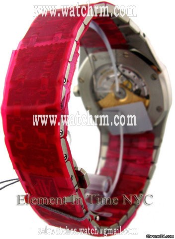 replica Audemars Piguet Royal Oak Date Steel On Bracelet Black Dial WATCHES 1 