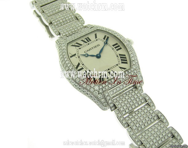 replica Cartier TORTUE DIAMOND LARGE BOUTIQUE SPECIAL EDITION W/G EXCLUSIVE WATCHES 1 