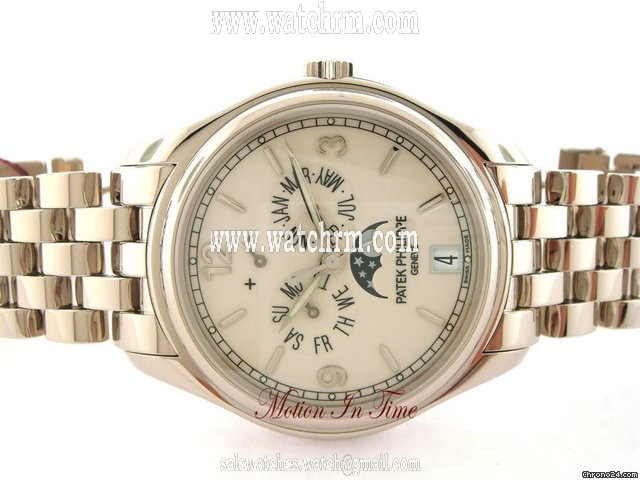 Patek Philippe 5146/1G ANNUAL CALENDAR MOONPHASE POWER RESERVE WHITE GOLD