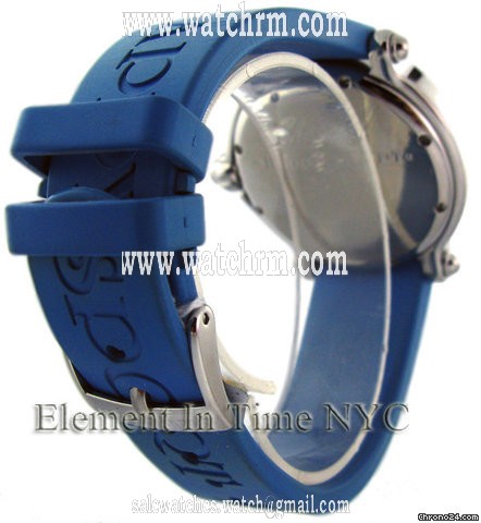 replica Chopard Happy Beach Stainless Steel Blue Strap Blue Dial 3 Fishes WATCHES 1 