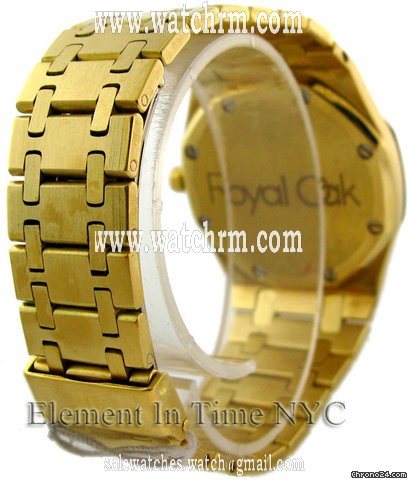 replica Audemars Piguet Royal Oak 18kt Yellow Gold On Bracelet Diamond Bezel & Dial WATCHES 1 