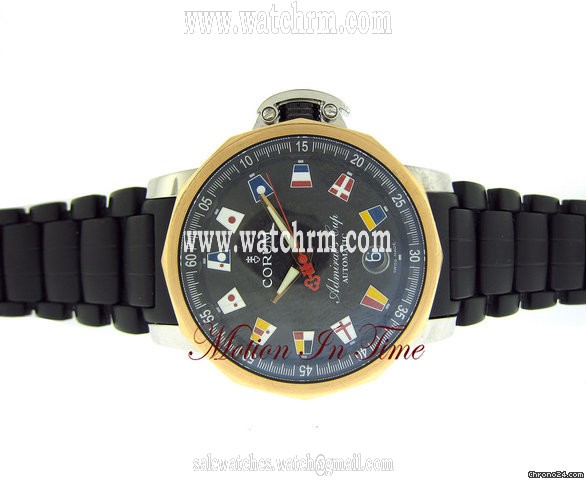 Corum ADMIRAL'S CUP TROPHY ROSE GOLD & STAINLESS STEEL ON RUBBER